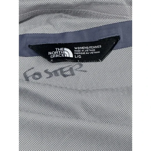 Womens The North Face Waterproof Dryvent Hooded Rain Jacket Ash Blue LG Hyvent - Picture 9 of 13